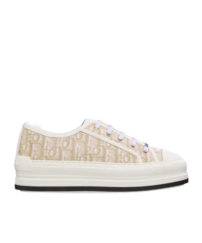 Dior Walk N  Platform Sneakers In Neutral