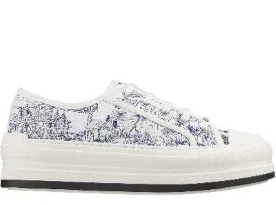 Dior Walk N  Round-head Low-cut Casual Shoes In White