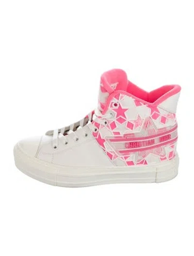 Pre-owned Dior Walk 'n'  Star Sneakers In Pink