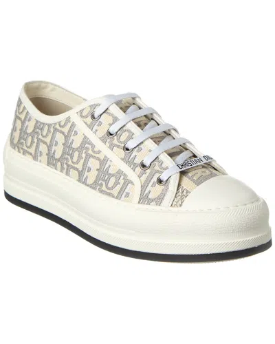 Dior Walk'n' Canvas Platform Sneaker In Grey