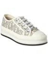 Dior Walk'n' Canvas Platform Sneaker In Grey