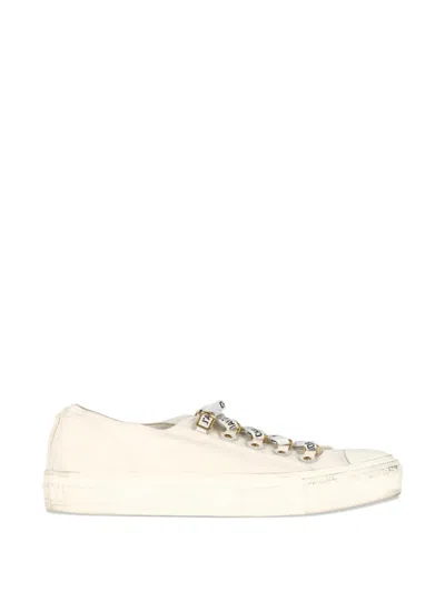 Pre-owned Dior Walk'n' Canvas Sneakers In Neutral
