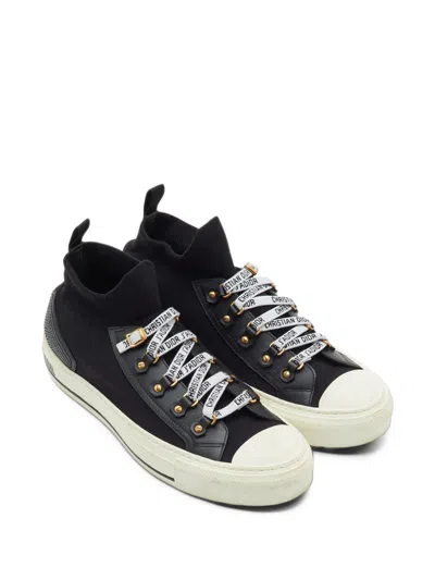 Pre-owned Dior Walk'n' High-top Sneakers In Black