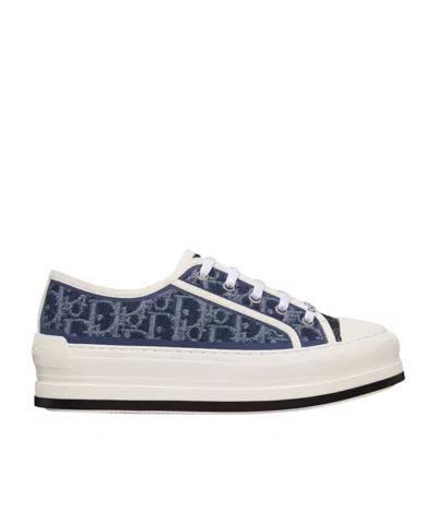 Dior Walk'n' Lace-up Low-cut Casual Shoes In Blue