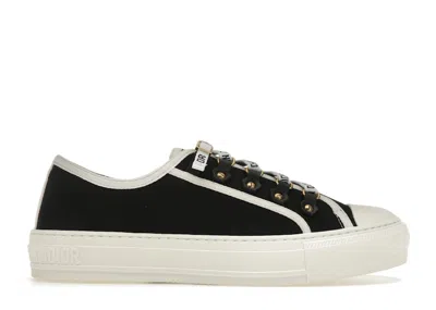 Pre-owned Dior Walk'n' Low Top Canvas (women's) Sneakers In Black