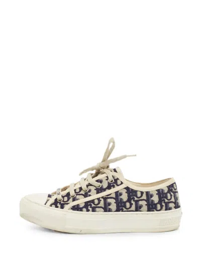 Pre-owned Dior Walk'n' Low-top Sneakers In Blue