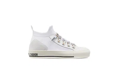 Pre-owned Dior Walk'n' Mesh (women's) Sneakers In White