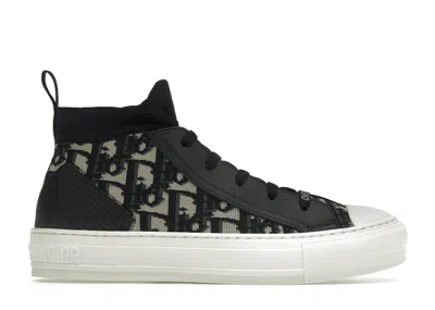 Pre-owned Dior Walk'n' Oblique Knit (women's) Sneakers In Navy Blue