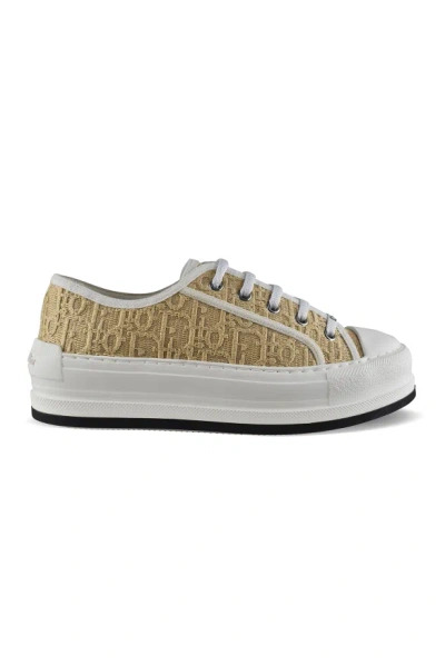 Dior Walk'n' Platform Sneakers In Brown