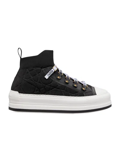 Dior Walk'n' Platform Sneakers In Black