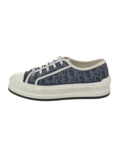Pre-owned Dior Walk'n' Platform Sneakers In Blue
