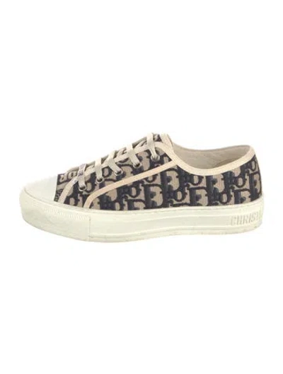 Pre-owned Dior Walk'n' Platform Sneakers In Blue/neutrals