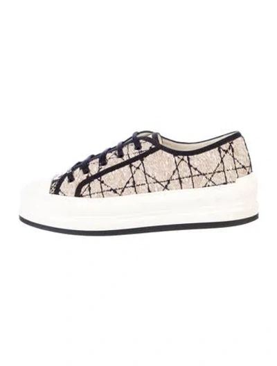 Pre-owned Dior Walk'n' Platform Sneakers In Neutral