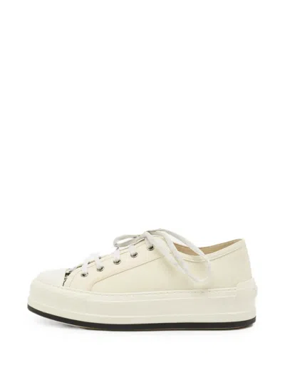Pre-owned Dior Walk'n' Platform Sneakers In White