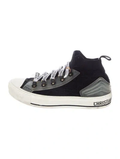 Pre-owned Dior Walk'n' Sneakers In Black/white