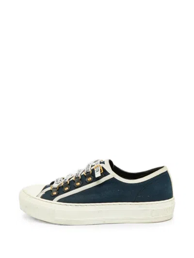 Pre-owned Dior Walk'n' Sneakers In Blue