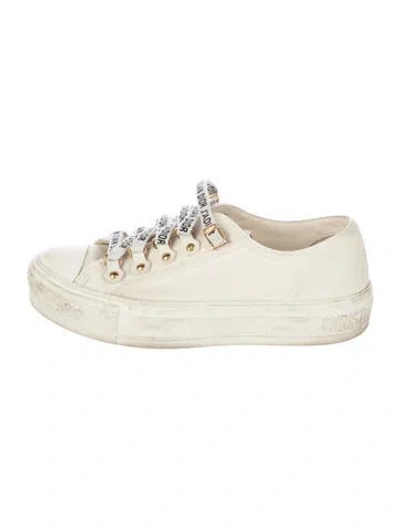 Pre-owned Dior Walk'n' Sneakers In Neutral