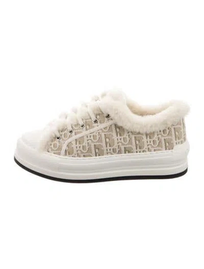 Pre-owned Dior Walk'n' Sneakers In Neutral