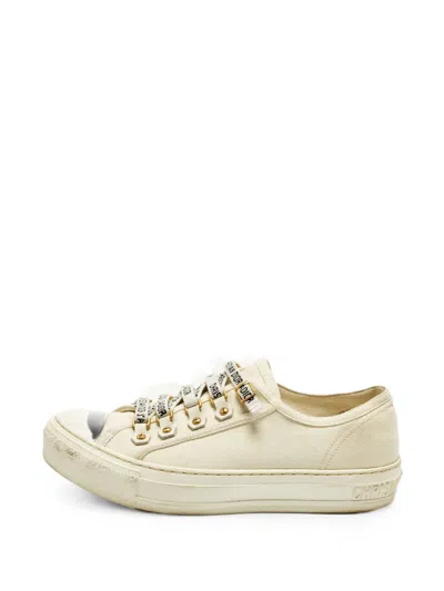 Pre-owned Dior Walk'n' Sneakers In Neutral