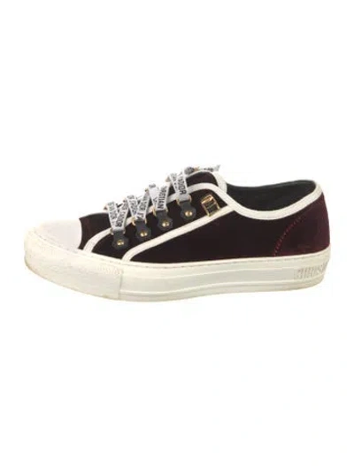 Pre-owned Dior Walk'n' Sneakers In Red