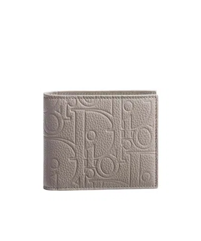 Dior Wallet With Coin Pocket In Grey
