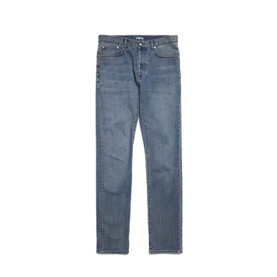 Dior Washed Slim Jeans In Blue