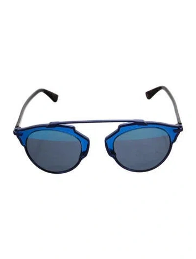 Pre-owned Dior Wayfarer Eyeglasses In Blue