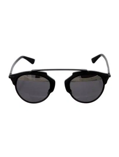 Pre-owned Dior Wayfarer Mirrored Sunglasses In Black