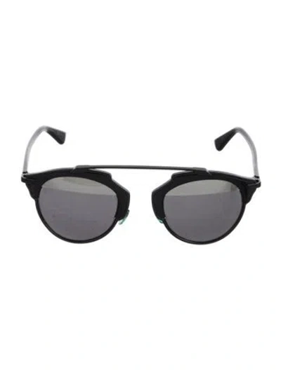 Pre-owned Dior Wayfarer Mirrored Sunglasses In Black