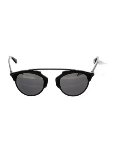 Pre-owned Dior Wayfarer Tinted Sunglasses In Black