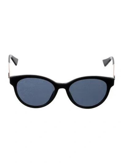 Pre-owned Dior Wayfarer Tinted Sunglasses In Black/gold