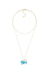 Dior Wcj Necklace1 In Gold/blue