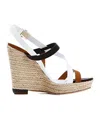 Dior Wedge Sandals With Straps In Multi