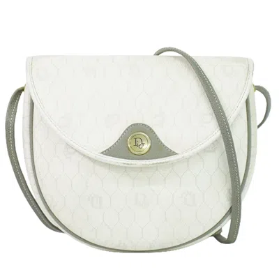 Dior White Canvas Shoulder Bag ()