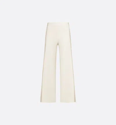 Dior White Cashmere Pants In Neutral