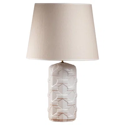 Pre-owned Dior White Ceramic Table Lamp By Christian , Circa 1970
