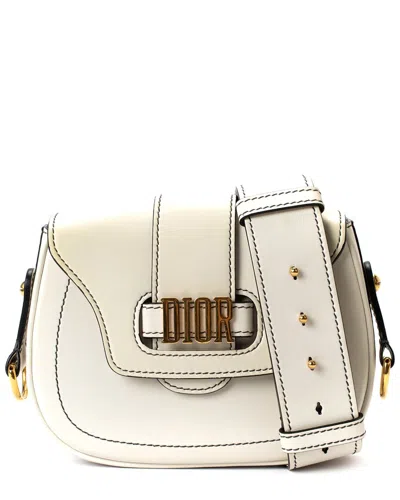 Dior White D-fence Saddle Bag (authentic )