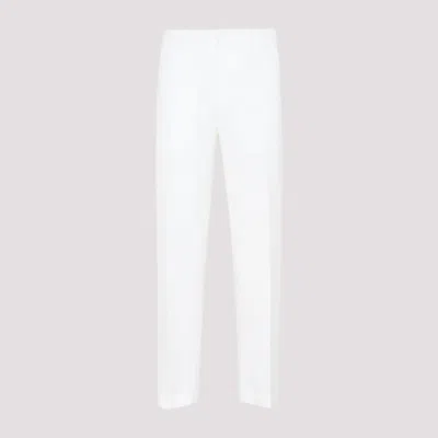 Dior White Ivory Ankle Slit Detail Pants