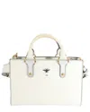 Dior White Leather D-bee Tote (authentic Pre-loved) In Neutral