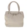 DIOR DIOR WHITE LEATHER TOTE BAG (PRE-OWNED)