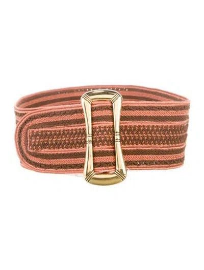 Pre-owned Dior Wide Belt In Brown