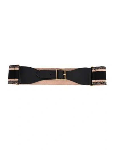 Pre-owned Dior Wide Belt In Neutral