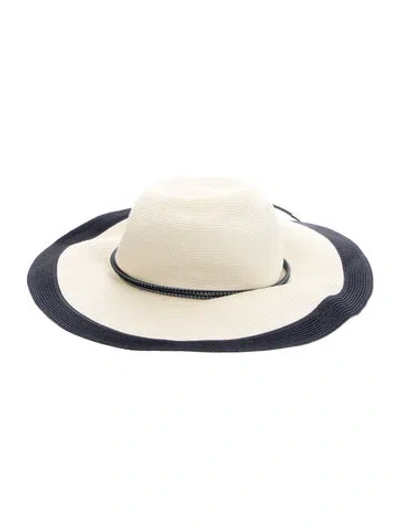 Pre-owned Dior Wide Brim Hat In Black/neutrals