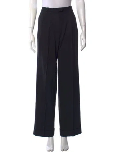 Pre-owned Dior Wide Leg Pants In Black