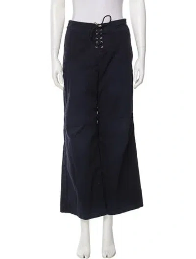 Pre-owned Dior Wide Leg Pants In Blue