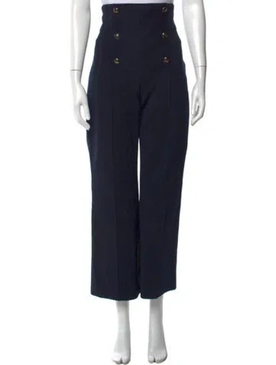 Pre-owned Dior Wide Leg Pants In Blue