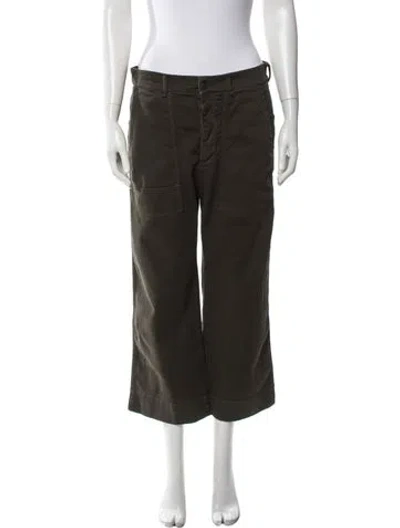 Pre-owned Dior Wide Leg Pants In Green