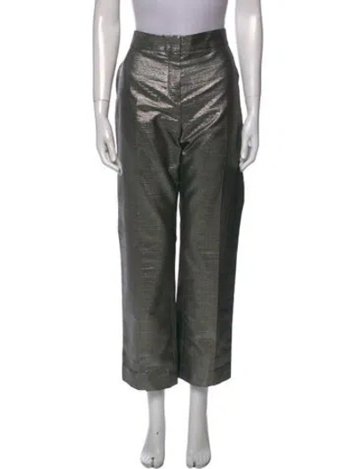 Pre-owned Dior Wide Leg Pants W/ Tags In Silver