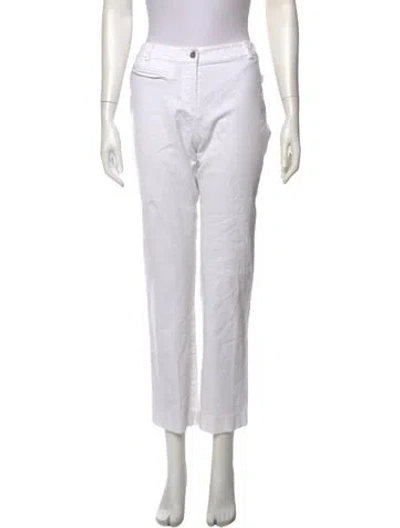 Pre-owned Dior Wide Leg Pants In White