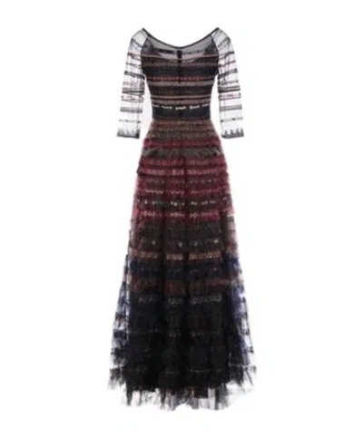 Dior Wide Neckline Dress In Black